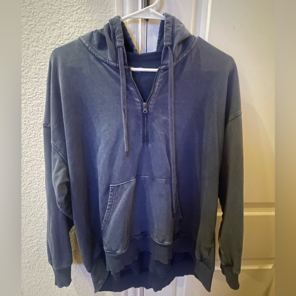 Aerie oversized zip up hoodie - Blue